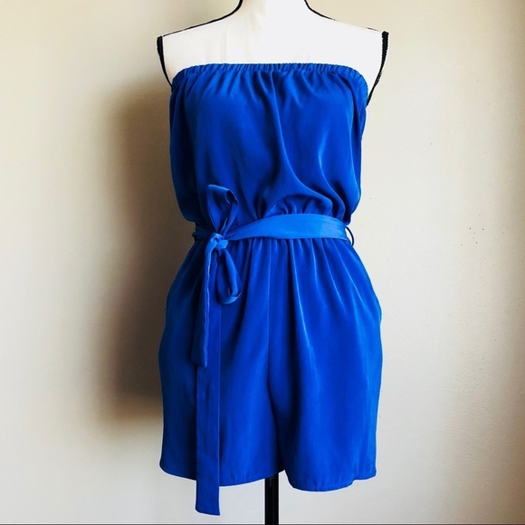 [F21] Classic Blue Romper - Picture 1 of 1